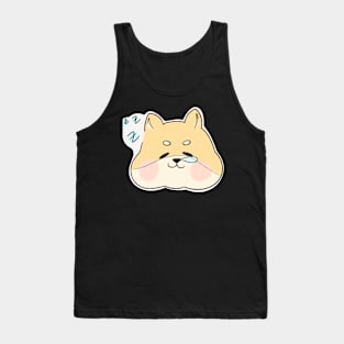 Sleepy Shiba Inu Tank Top